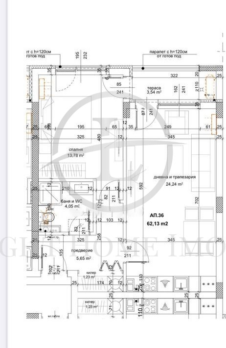 Zu verkaufen  1 Schlafzimmer Plowdiw , Trakija , 73 qm | 76856864 - Bild [9]