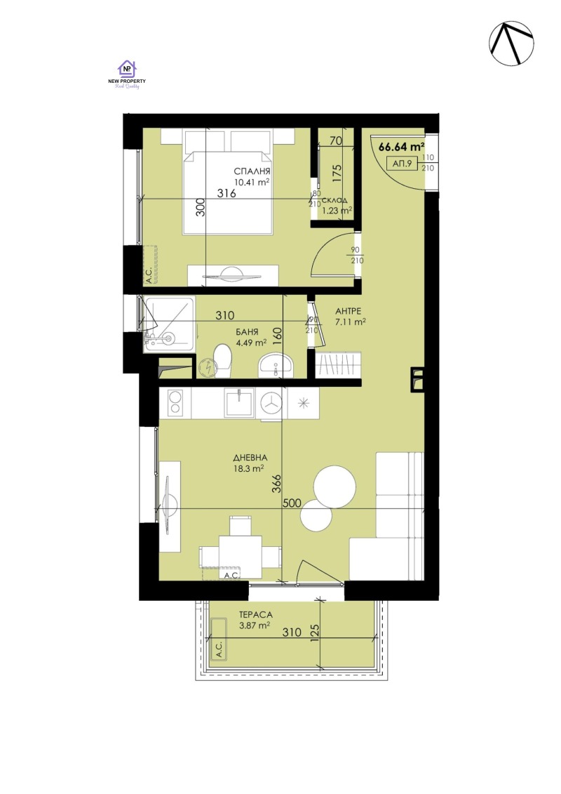 Продава 2-СТАЕН, гр. Созопол, област Бургас, снимка 5 - Апартаменти - 53148614