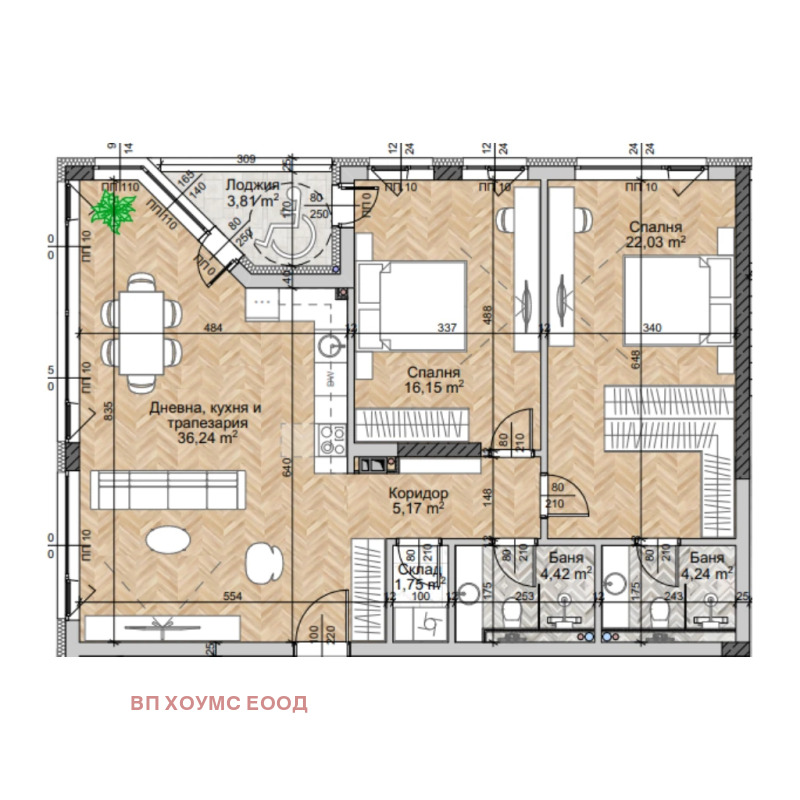 Na prodej  2 ložnice Sofia , Ljulin 2 , 125 m2 | 35597133 - obraz [2]