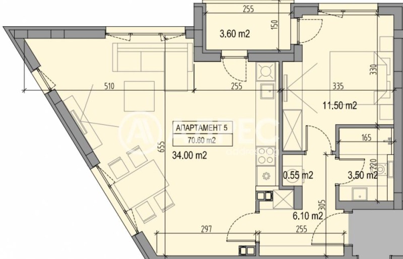 En venta  1 dormitorio Sofia , Sujata reka , 86 metros cuadrados | 75205147 - imagen [7]