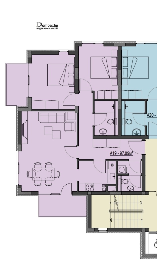 Продава 3-СТАЕН, гр. Благоевград, Освобождение, снимка 3 - Aпартаменти - 47348124