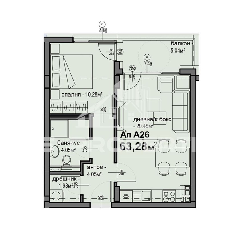 Продава 2-СТАЕН, гр. София, Люлин 5, снимка 1 - Aпартаменти - 49098390