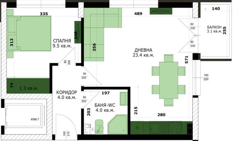 Продава 2-СТАЕН, гр. Варна, Кайсиева градина, снимка 2 - Aпартаменти - 49122088