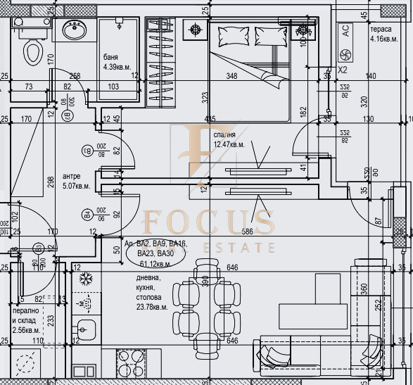 For Sale  1 bedroom Plovdiv , Trakiya , 77 sq.m | 55622513 - image [6]