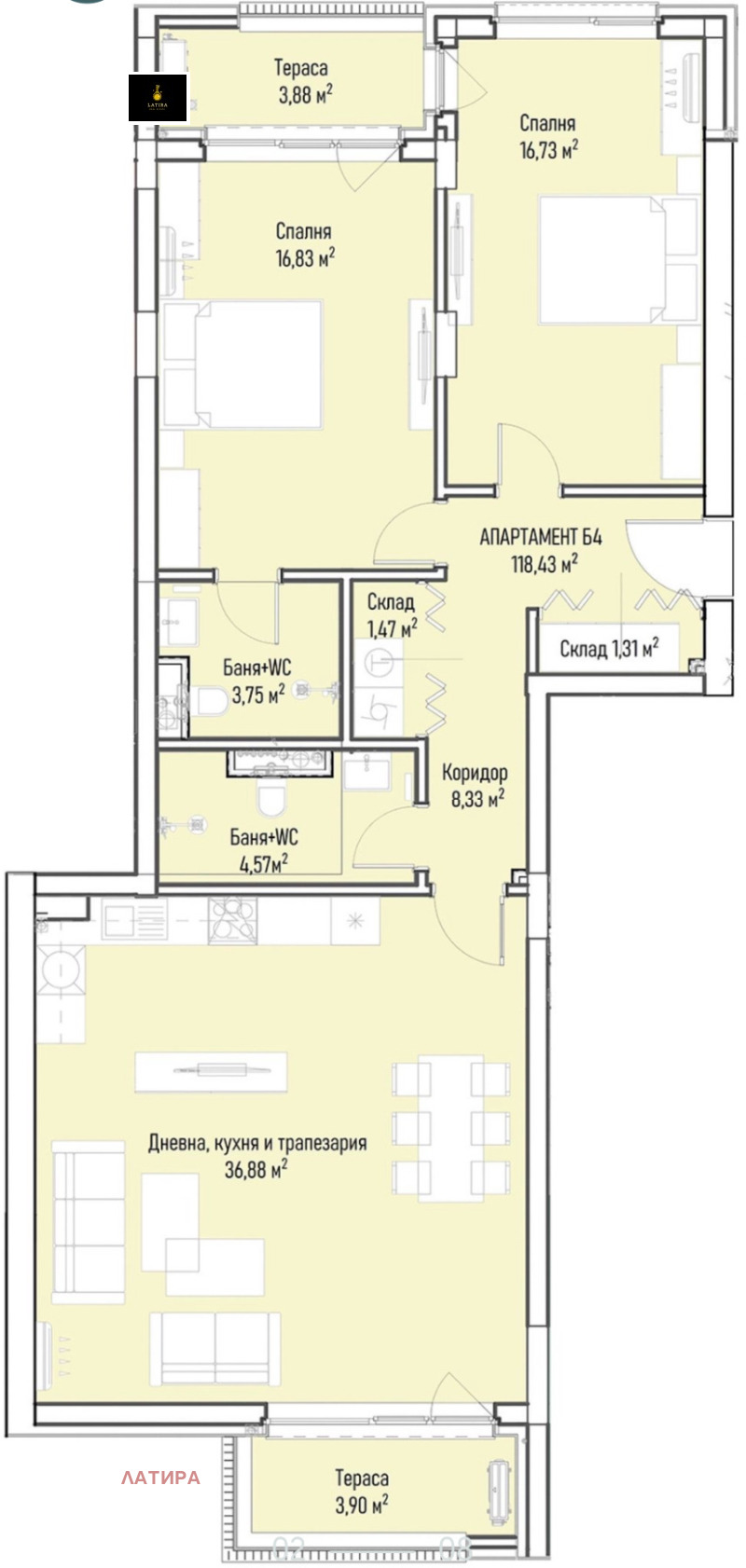 À venda  2 quartos Sofia , Mladost 4 , 146 m² | 86650163