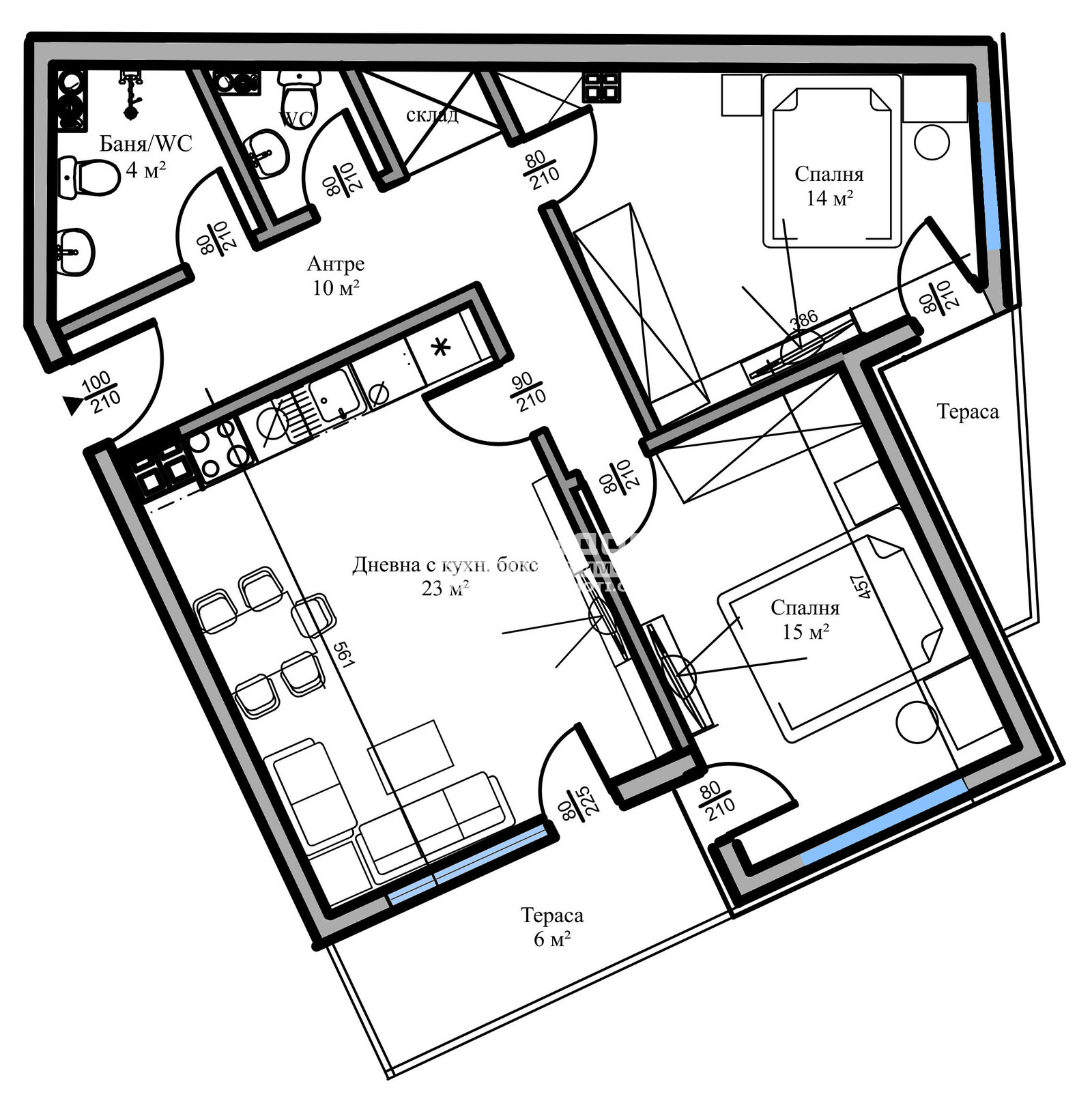 Продава 3-СТАЕН, гр. Пловдив, Кючук Париж, снимка 3 - Апартаменти - 47875629