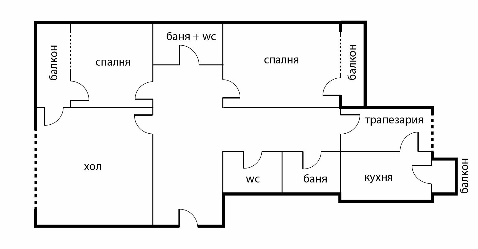 Продава 3-СТАЕН, гр. София, Света Троица
