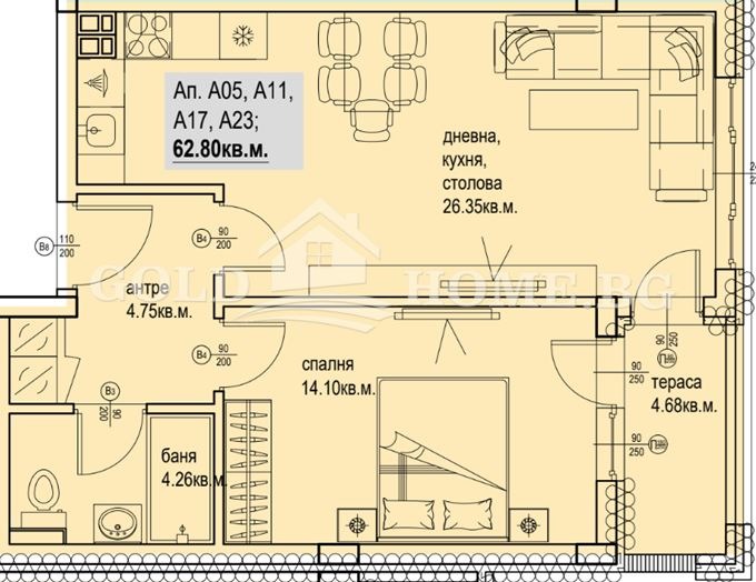 Продава 2-СТАЕН, гр. Пловдив, Кършияка, снимка 4 - Апартаменти - 56313775
