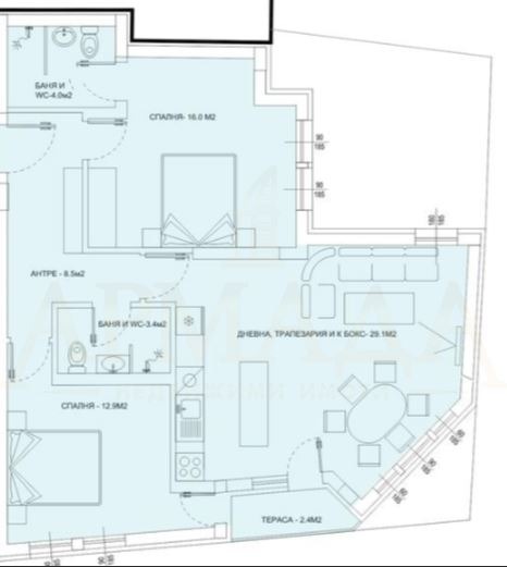 À venda  2 quartos Plovdiv , Centar , 115 m² | 95702866 - imagem [2]