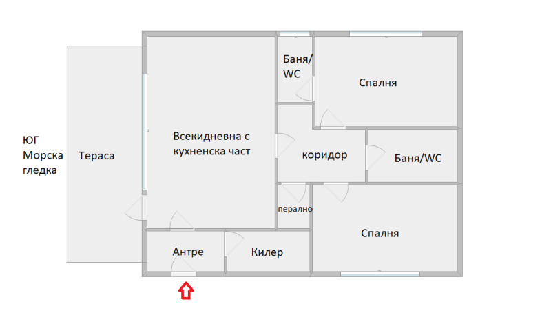 Myytävänä  2 makuuhuonetta Varna , Briz , 125 neliömetriä | 90922558 - kuva [9]