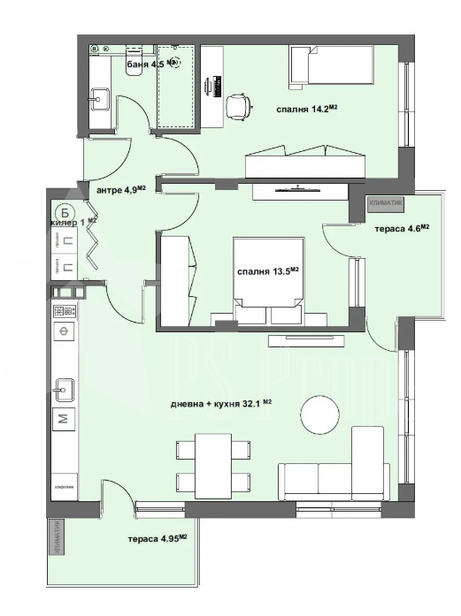 Продава 3-СТАЕН, гр. Стара Загора, Казански, снимка 2 - Апартаменти - 54699223