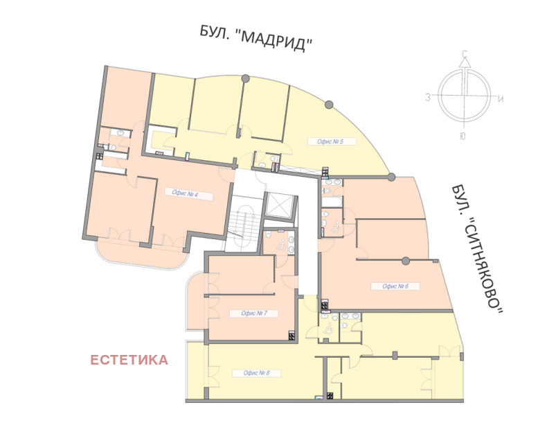 En venta  Oficina Sofia , Oborishte , 71 metros cuadrados | 89065692 - imagen [4]