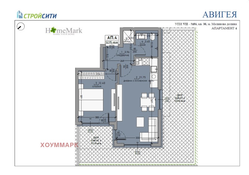 Продава 2-СТАЕН, гр. София, Малинова долина, снимка 1 - Aпартаменти - 49596593