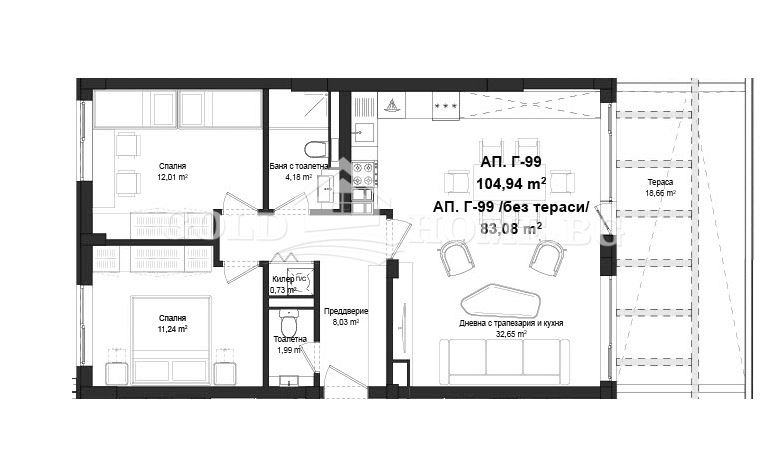 Продава 3-СТАЕН, гр. Пловдив, Гагарин, снимка 5 - Aпартаменти - 48536376