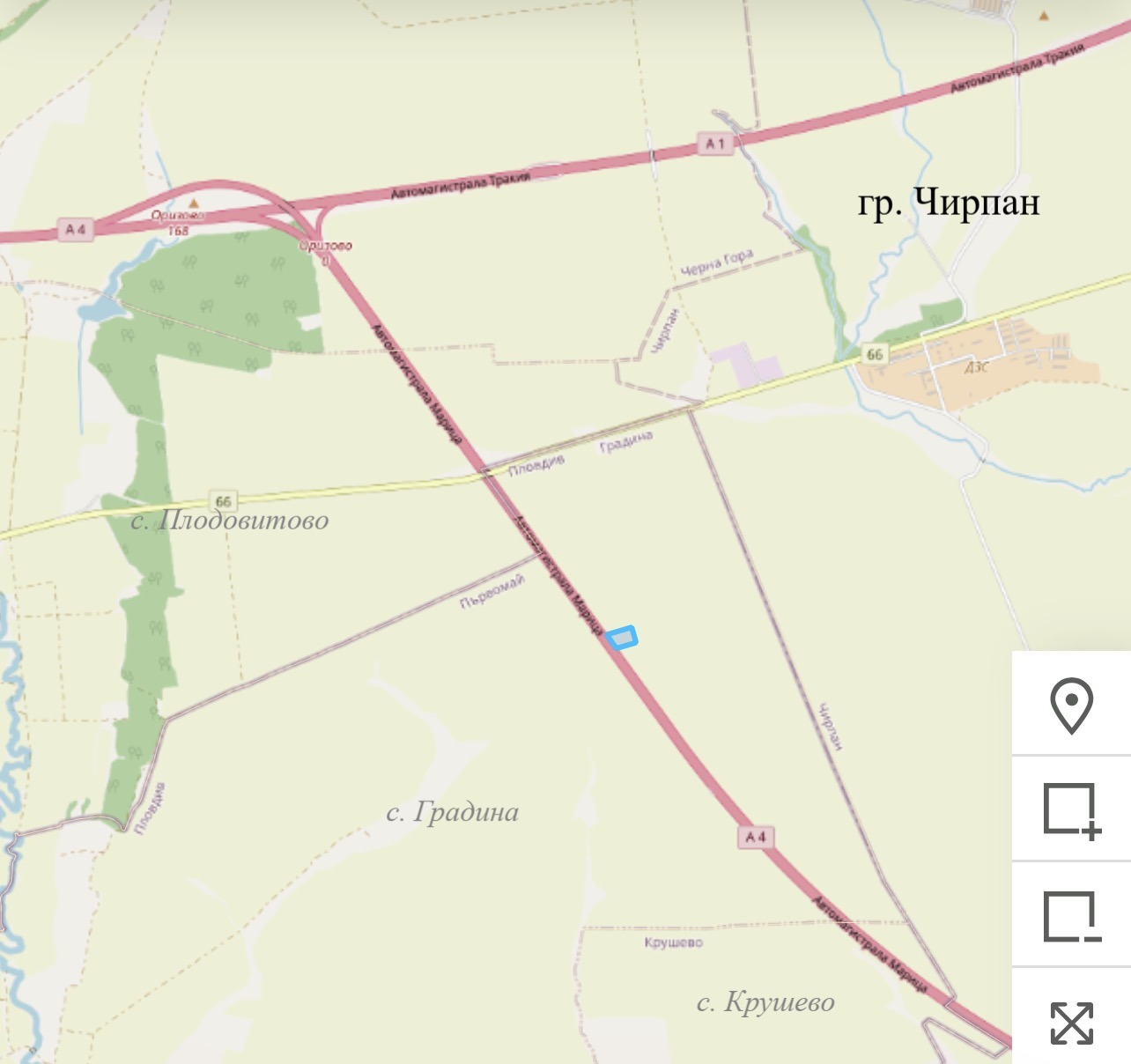 Продава ЗЕМЕДЕЛСКА ЗЕМЯ, с. Градина, област Пловдив