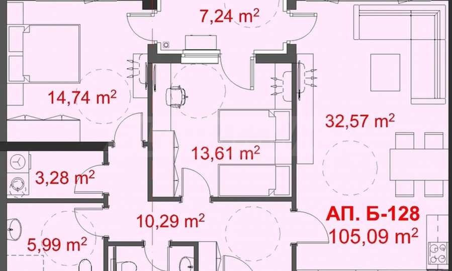 Продава 3-СТАЕН, гр. Бургас, Славейков, снимка 12 - Апартаменти - 55115902