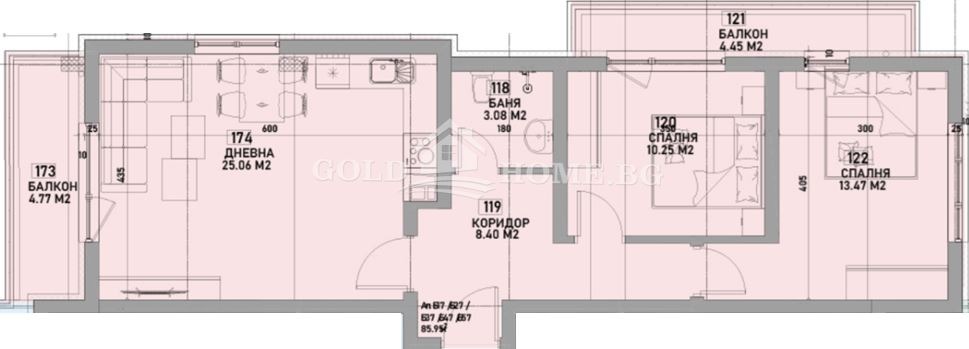 Продава 3-СТАЕН, гр. Пловдив, Беломорски, снимка 2 - Апартаменти - 55576995