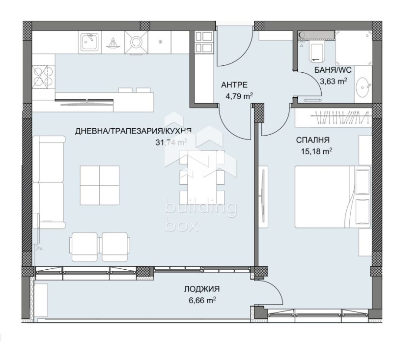 À venda  1 quarto Plovdiv , Hristo Smirnenski , 86 m² | 56181110 - imagem [4]