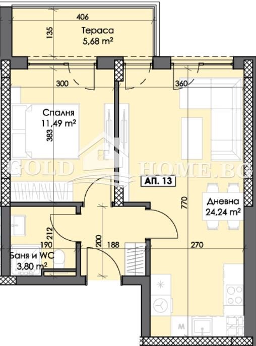 Til salg  1 soveværelse Plovdiv , Trakiya , 66 kvm | 95287803 - billede [5]