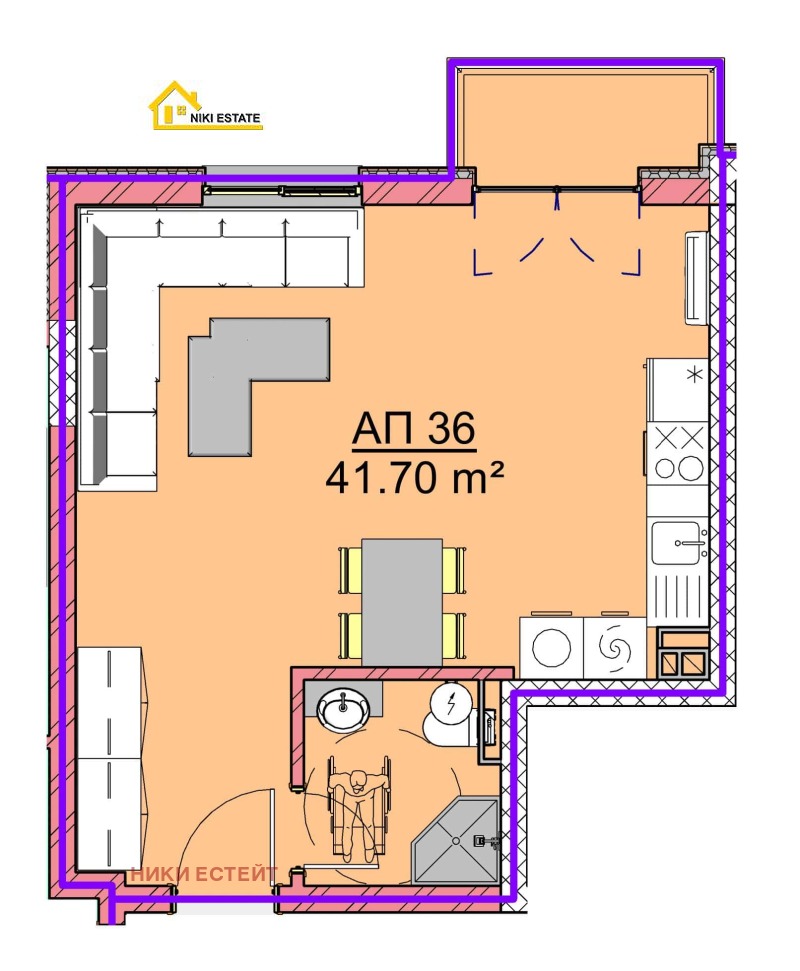 Продава 1-СТАЕН, гр. Варна, Виница, снимка 3 - Апартаменти - 52964924