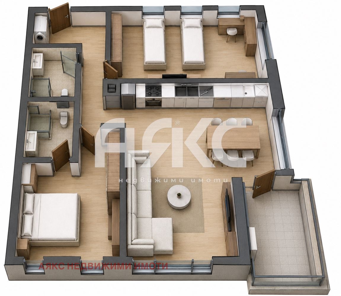 Продава 3-СТАЕН, гр. София, Хаджи Димитър, снимка 2 - Апартаменти - 54542288