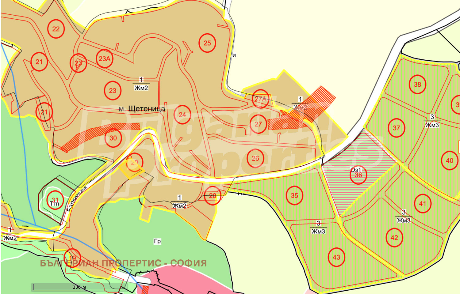 Продава ПАРЦЕЛ, гр. София, гр. Банкя, снимка 2 - Парцели - 55313154