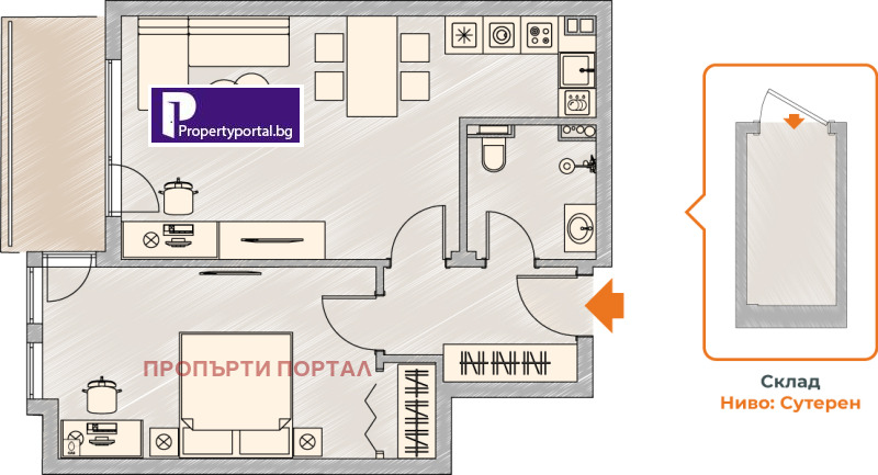 Продава  2-стаен град София , Малинова долина , 84 кв.м | 66118550 - изображение [3]