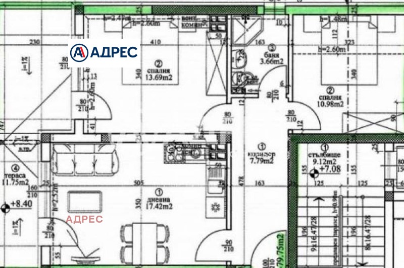 Продава 3-СТАЕН, гр. Варна, Виница, снимка 3 - Aпартаменти - 48034746