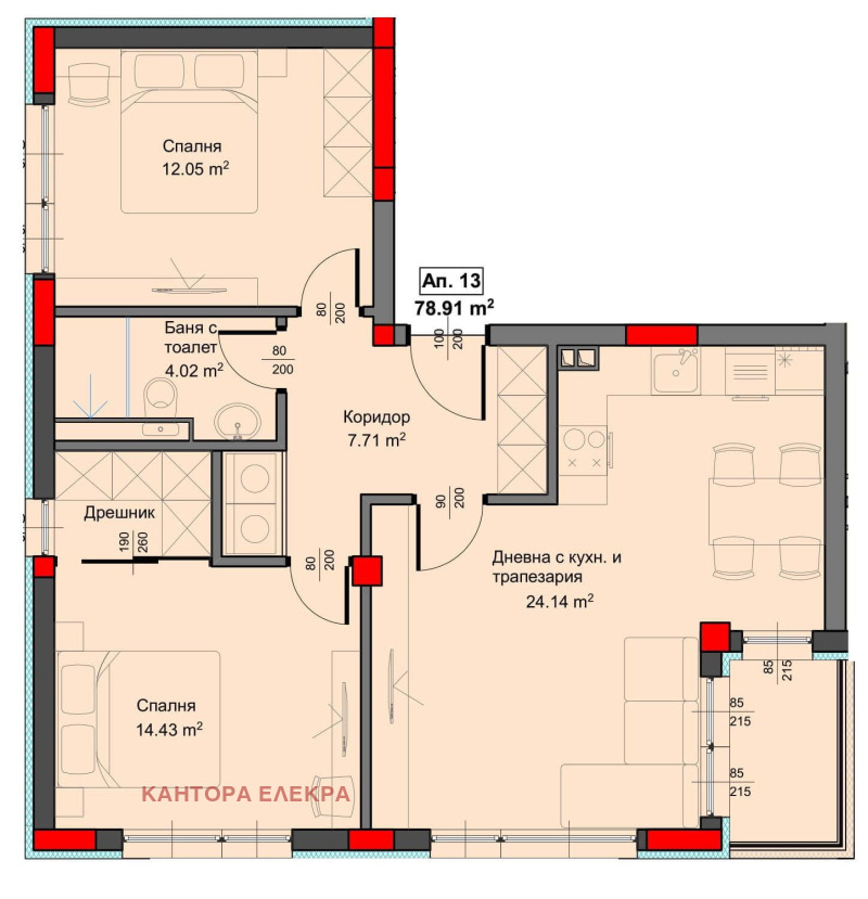 Продава 3-СТАЕН, гр. Варна, Аспарухово, снимка 3 - Апартаменти - 53230271