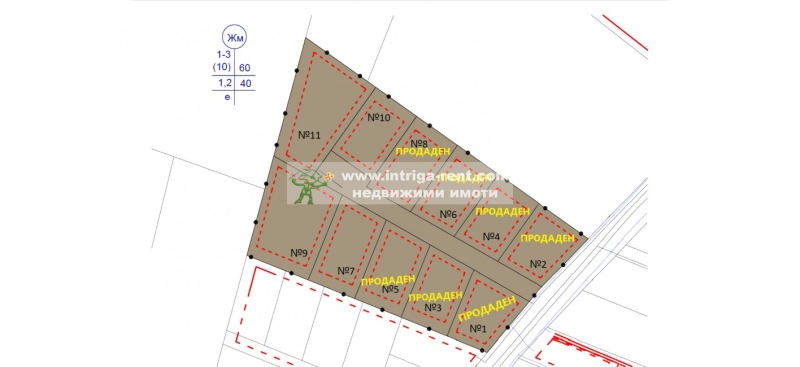 En venta  Trama Jaskovo , Mladezhki jalm , 681 metros cuadrados | 24763417