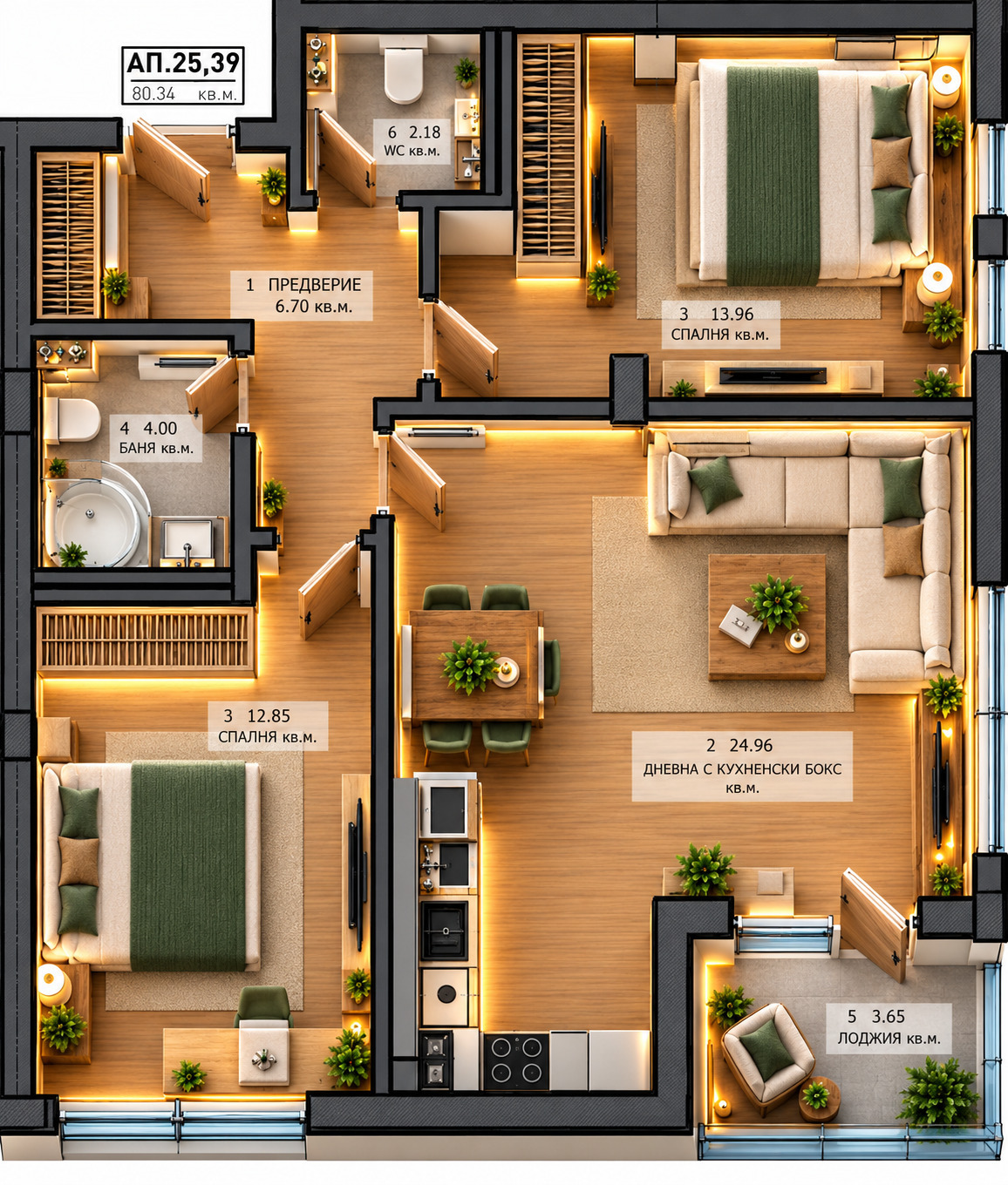 Продава 3-СТАЕН, гр. София, Малинова долина, снимка 2 - Апартаменти - 52474058