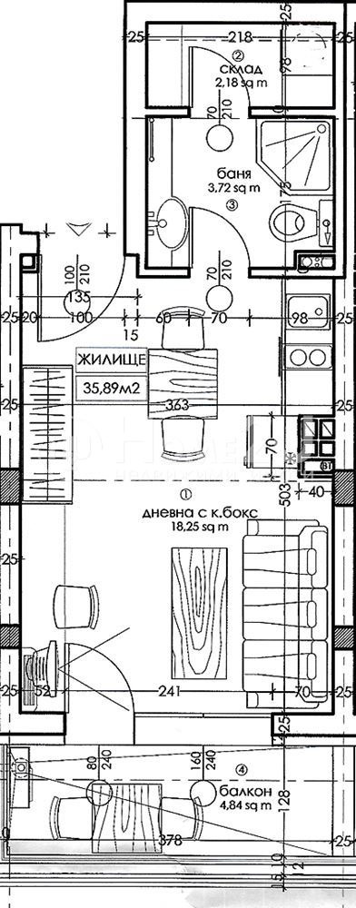 Продава 1-СТАЕН, гр. София, Овча купел, снимка 7 - Aпартаменти - 48296671