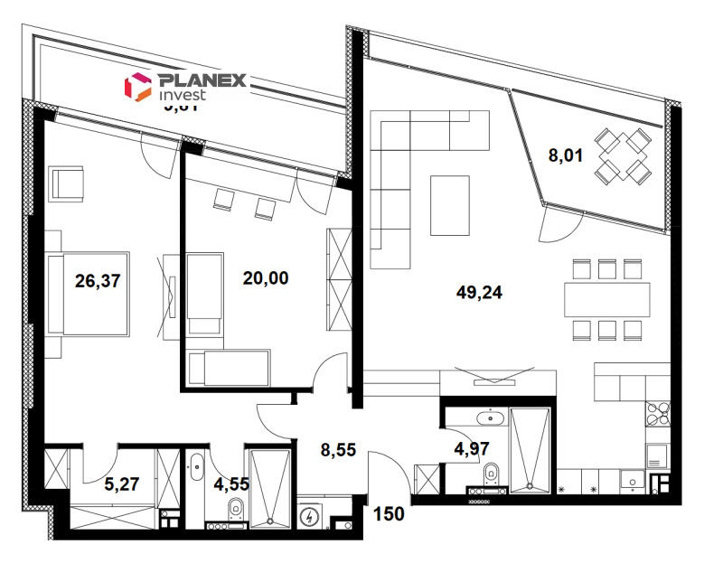 Продава  3-стаен град София , Симеоново , 176 кв.м | 69360475 - изображение [9]