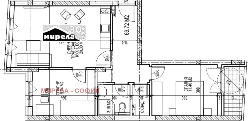 Продава 3-СТАЕН, гр. София, Надежда 4, снимка 2 - Aпартаменти - 47746972