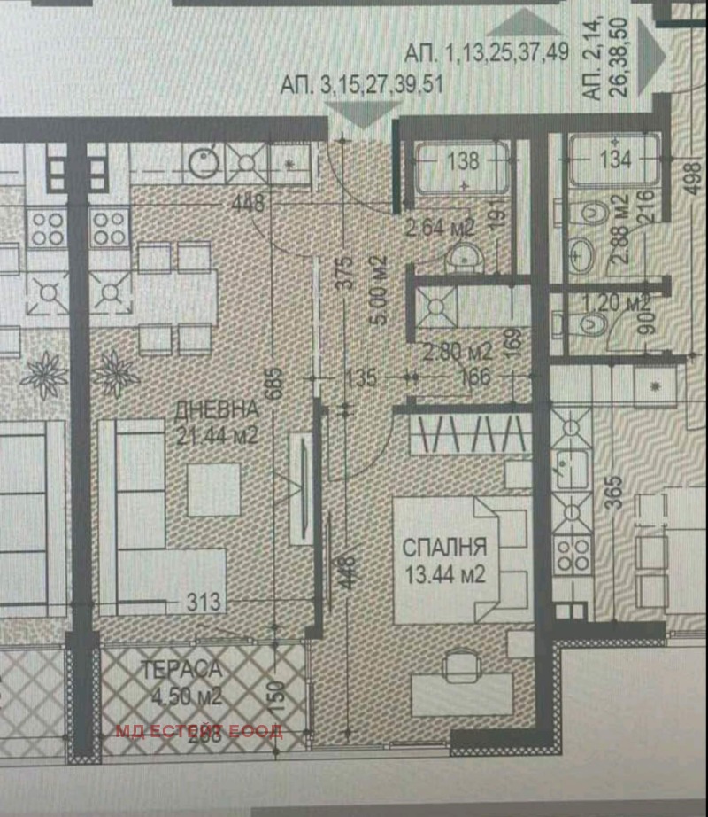 Til salg  1 soveværelse Sofia , Vitosha , 77 kvm | 99241521 - billede [2]