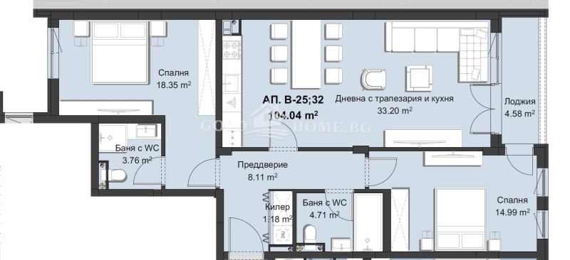 Na prodej  2 ložnice Plovdiv , Christo Smirnenski , 130 m2 | 38341285 - obraz [3]