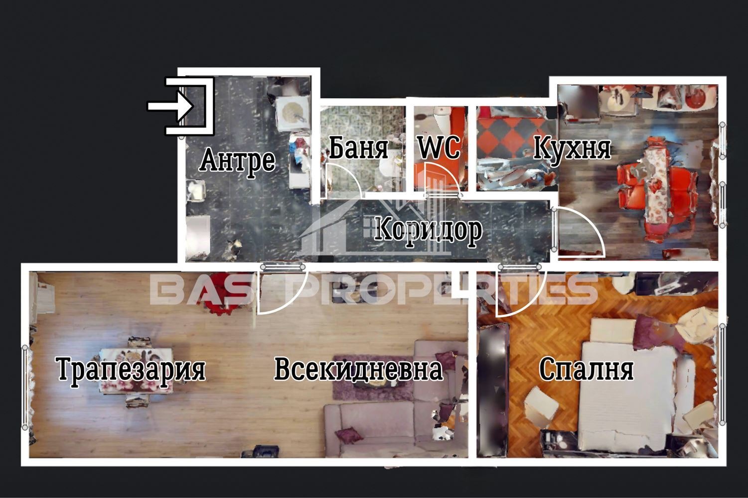 Продава 3-СТАЕН, гр. София, Център, снимка 2 - Апартаменти - 55097483