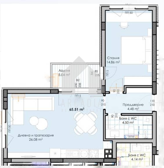 Продава 2-СТАЕН, гр. Пловдив, Гагарин, снимка 2 - Апартаменти - 53854664