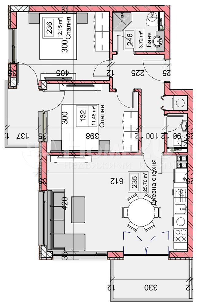 In vendita  2 camere da letto Varna , Kajsieva gradina , 94 mq | 51385113 - Immagine [4]