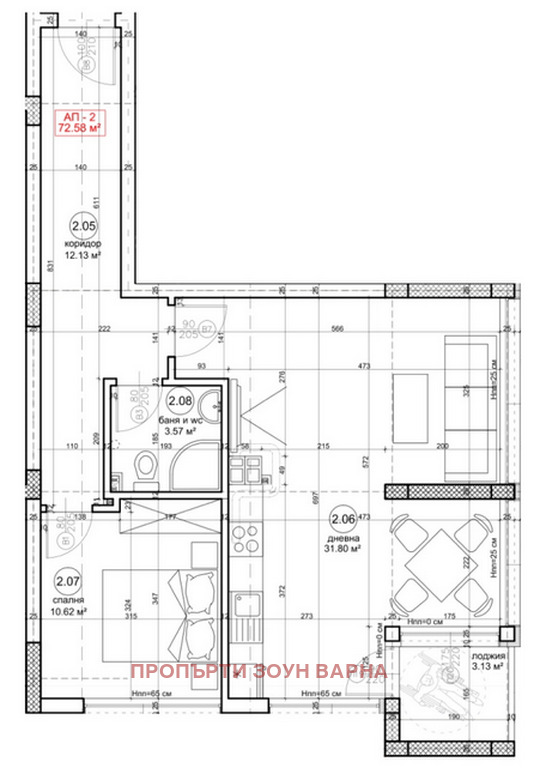 Продава 2-СТАЕН, гр. Варна, Възраждане 4