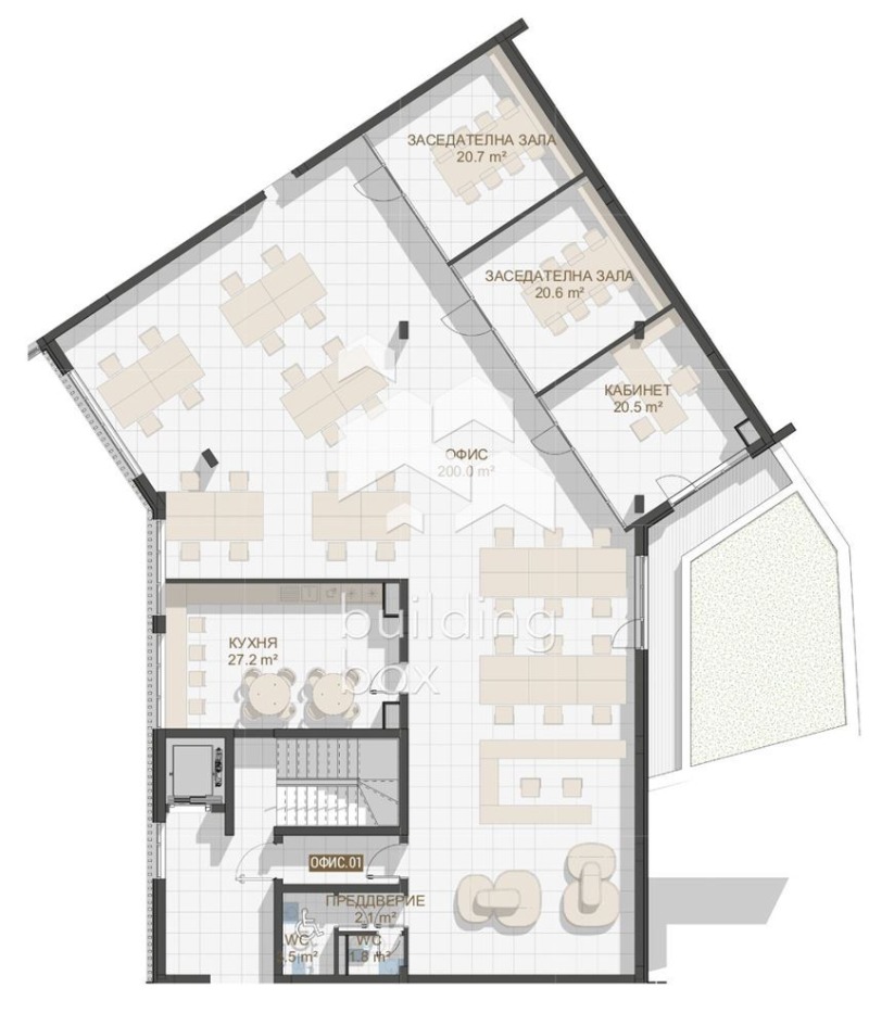 Продава ОФИС, гр. Пловдив, Център, снимка 2 - Офиси - 52974494