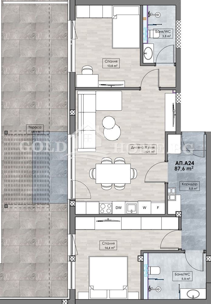 Na sprzedaż  2 sypialnie Plowdiw , Karszijaka , 106 mkw | 84644649 - obraz [15]