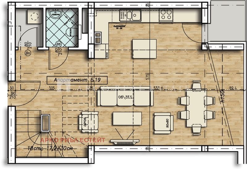 Продава МЕЗОНЕТ, гр. София, Стрелбище, снимка 2 - Апартаменти - 53438786