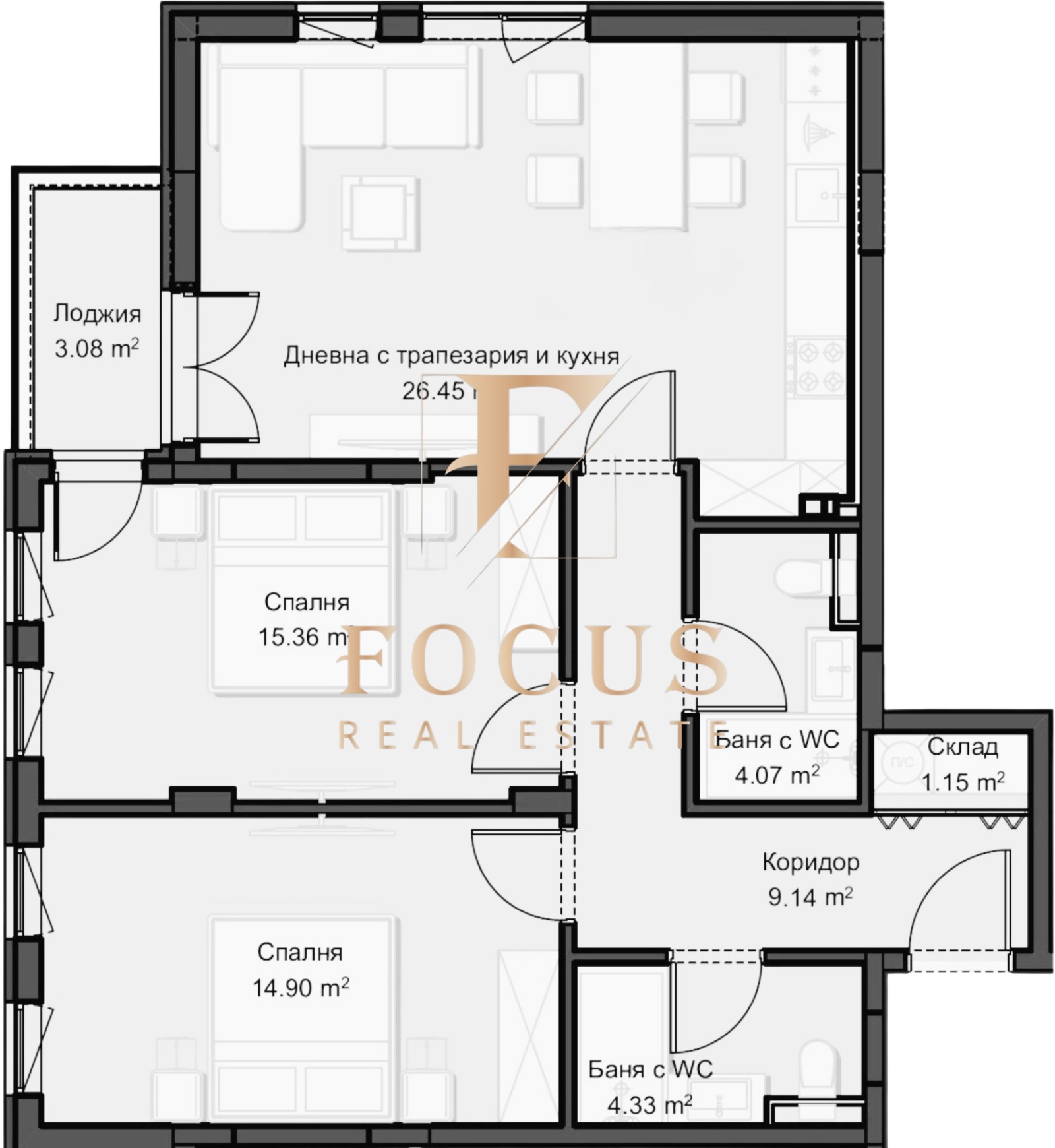 Продава 3-СТАЕН, гр. Пловдив, Христо Смирненски, снимка 2 - Апартаменти - 53974272
