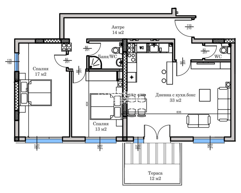 À vendre  2 chambres Plovdiv , Hristo Smirnenski , 132 m² | 64454362 - image [5]