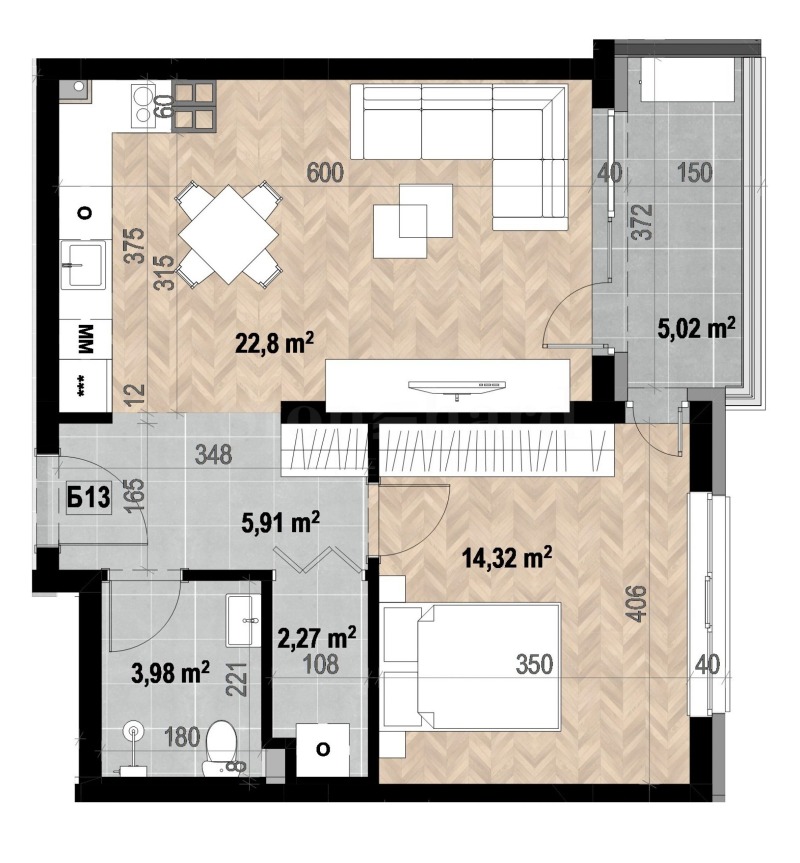 Продава 2-СТАЕН, гр. София, Кръстова вада, снимка 11 - Апартаменти - 53390638