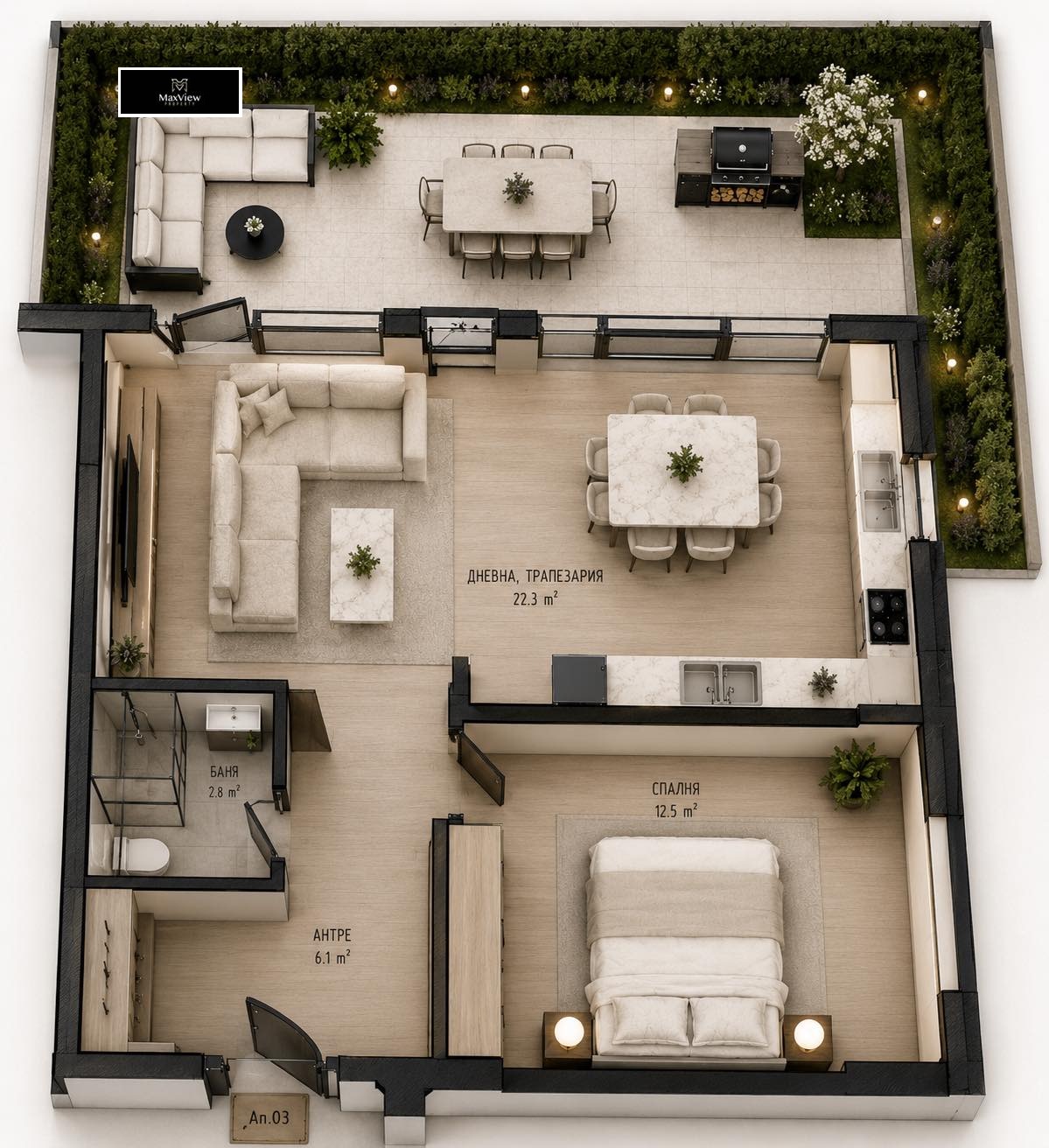 Продава 2-СТАЕН, гр. София, Малинова долина, снимка 2 - Апартаменти - 54542079