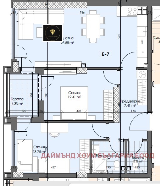 En venta  2 dormitorios Plovdiv , Gagarin , 99 metros cuadrados | 90676799 - imagen [2]