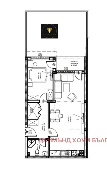Zu verkaufen  1 Schlafzimmer Plowdiw , Juschen , 114 qm | 70989080 - Bild [2]