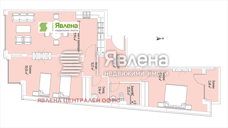 Продаја  2 спаваће собе Софија , Лозенец , 125 м2 | 66814819 - слика [2]